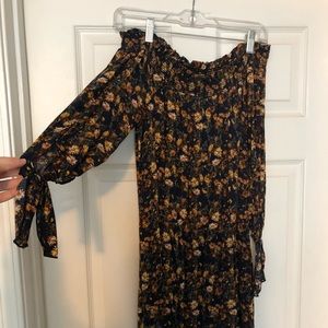 Floral off the shoulder dress